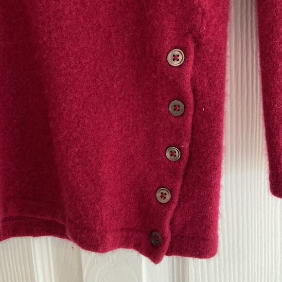 J. Jill vneck red wool/cashmere sweater Small - Picture 3 of 5